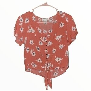 Urban Romantics floral print crop top